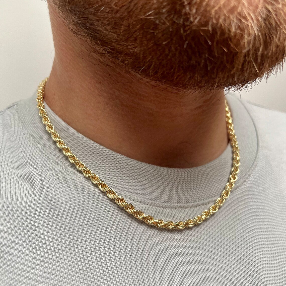 Men's Rope Chain Necklace