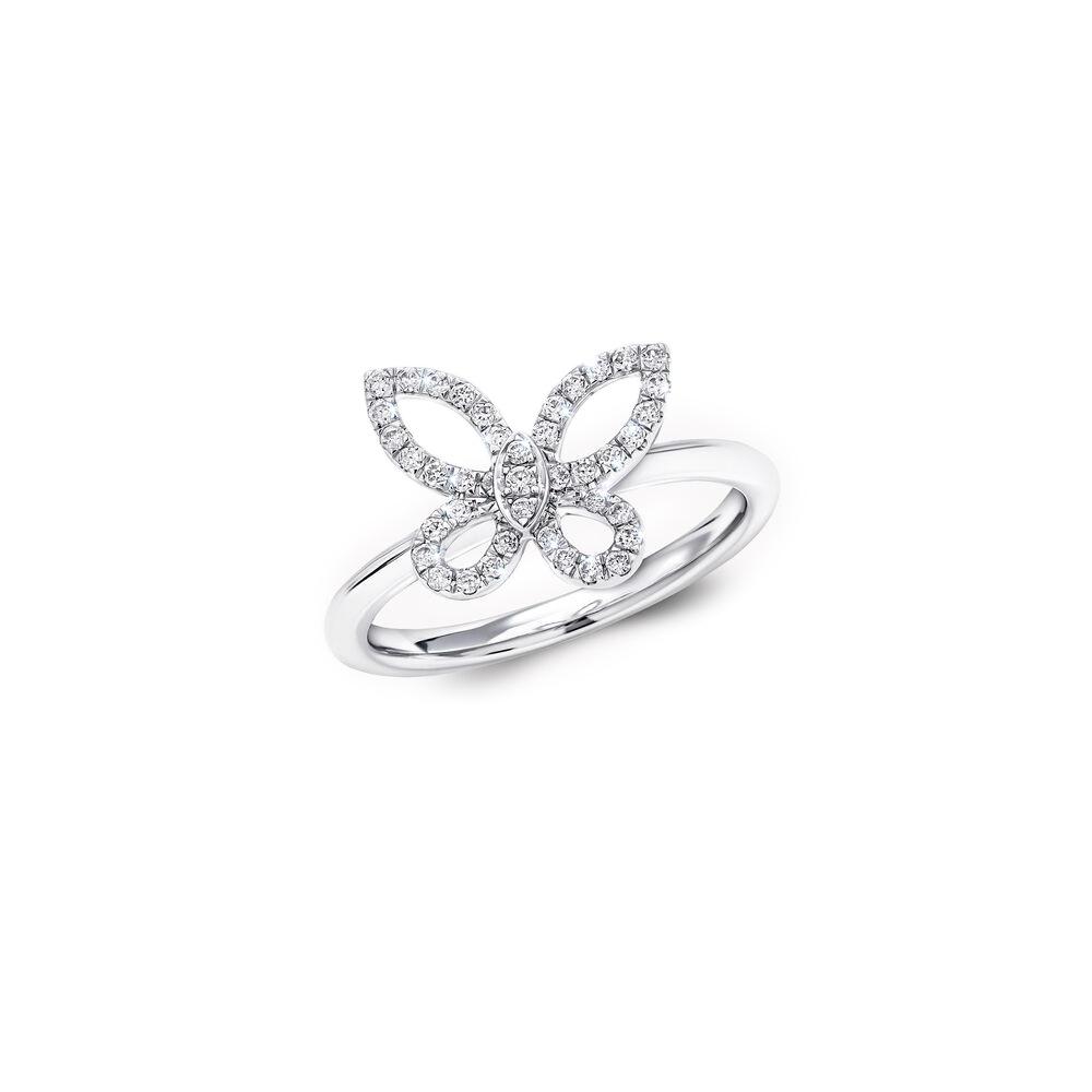 Mini Butterfly Diamond Ring